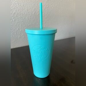Starbucks Aqua Tumbler with Lid and Straw